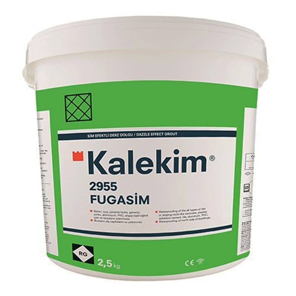 Kalekim: Fugasim Tile Grout, Black Silver, 2.5kg Tin