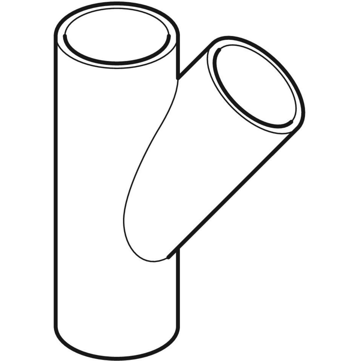 Geberit: HDPE Branch Fitting 45deg; (160x125)mm