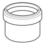 Geberit HDPE: Ring-Seal Socket, Reduced; (56x63)mm