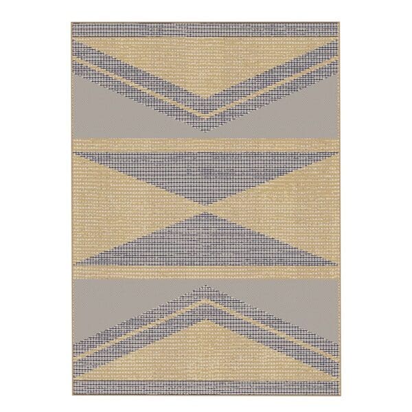 Oriental Weavers: Oria Inverted Triangular Pattern Carpet Rug; (160x230)cm, Brown/Blue-Grey