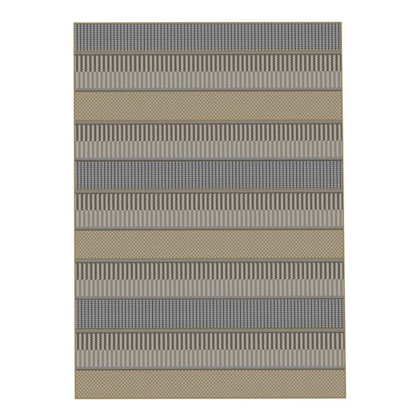 Oriental Weavers: Oria Tribal Stripe Pattern Carpet Rug; (200x290cm), Grey/Brown