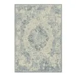 Oriental Weavers: Omnia Floral Medallion Carpet Rug; (80x150)cm, Grey/Blue