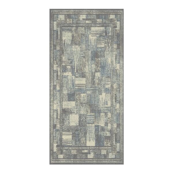 Oriental Weavers: Omnia Geometric Pattern Carpet Rug; (200x290)cm, Blue/Grey/Cream