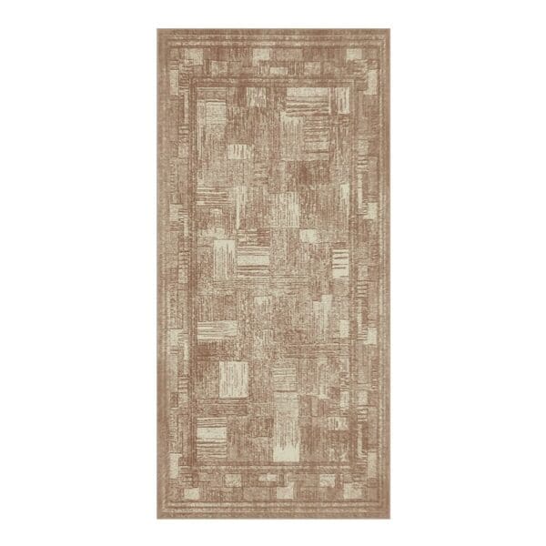 Oriental Weavers: Omnia Geometric Pattern Carpet Rug; (200x290)cm, Brown/Cream