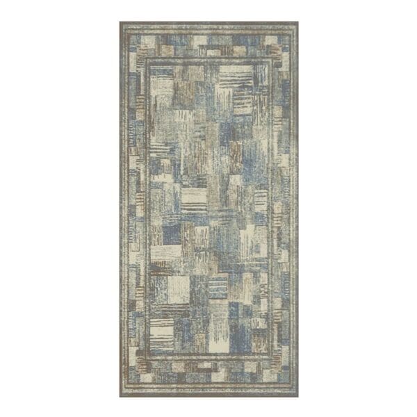 Oriental Weavers: Omnia Geometric Pattern Carpet Rug; (200x290)cm, Cream/Blue/Grey