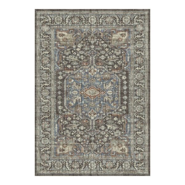 Oriental Weavers: Omnia Bordered Carpet Rug; (200x290)cm, Grey/Blue