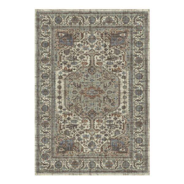 Oriental Weavers: Omnia Bordered Carpet Rug; (200x290)cm, Grey/Cream