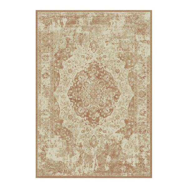 Oriental Weavers: Omnia Floral Medallion Carpet Rug; (200x290)cm, Brown/Cream