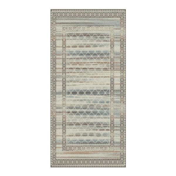 Oriental Weavers: Omnia Diamond Bordered Carpet Rug; (200x290)cm, Cream/Blue