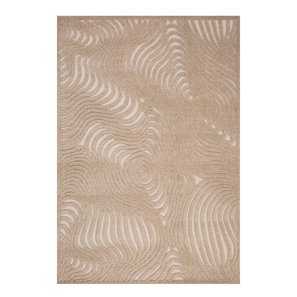 Oriental Weavers: Chiara Swirl Patterned Carpet Rug; (80x150)cm, Brown