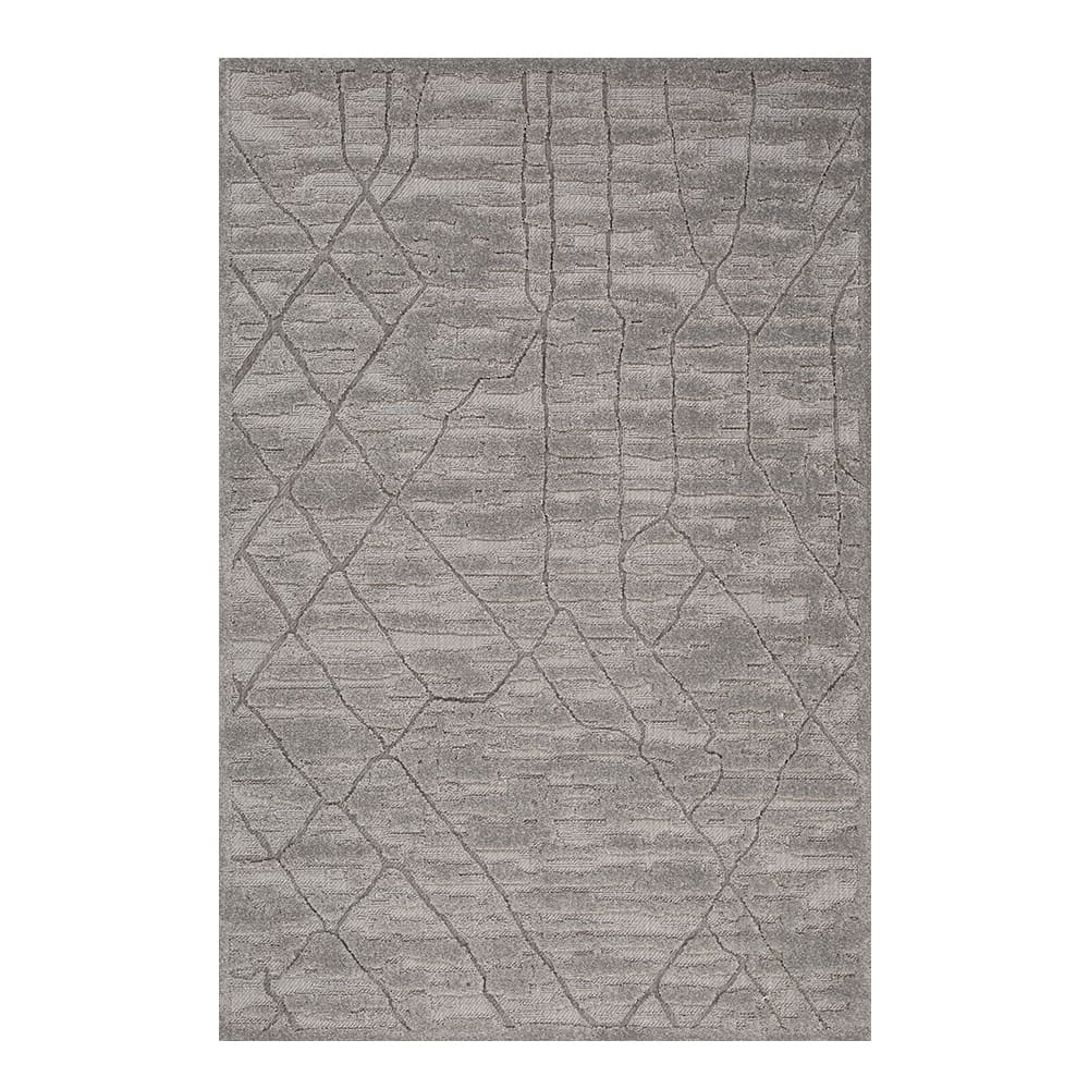 Oriental Weavers: Chiara Geometric Patterned Carpet Rug; (80x150)cm, Grey