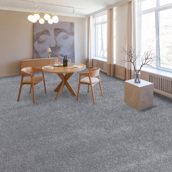 PETRA: Craft Carpet Rug; (80x150)cm, Silver
