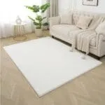 Wuhu: 1700GSM Faux Fur Carpet Rug; (150x200)cm, White