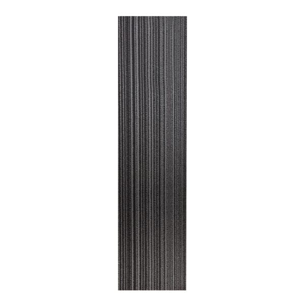 Verity: Carpet Tile; (25x100)cm, Grey/Black
