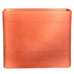 Top Planter: Tall Rectangular Planter Texture finish; (89(W) x 27 (L) x 77 (H))cm, Earth Brown