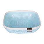 Saan Bread Basket- Medium, Blue/Cream