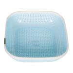 Saan Bread Basket- Medium, Blue/Cream