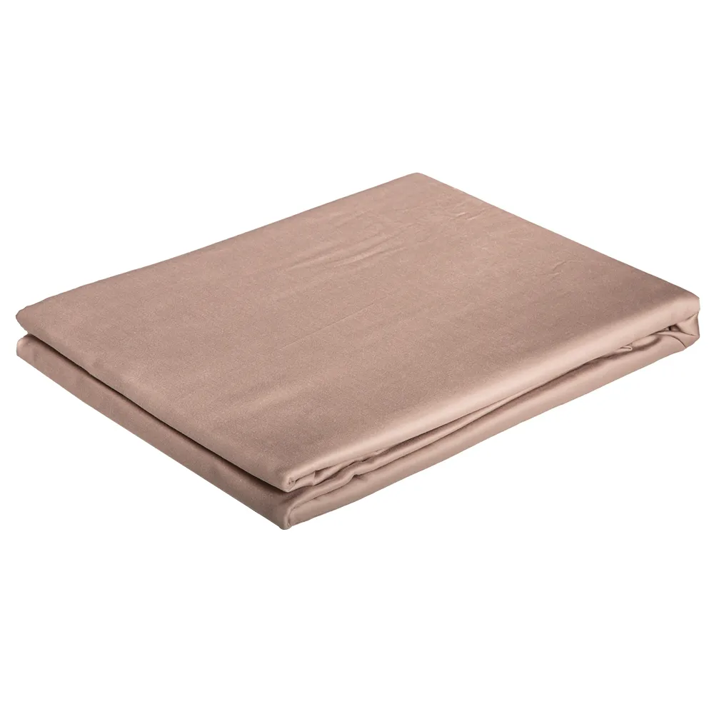 Domus: King Fitted Bed Sheet, 1pc; (150x200+30)cm, Light Brown