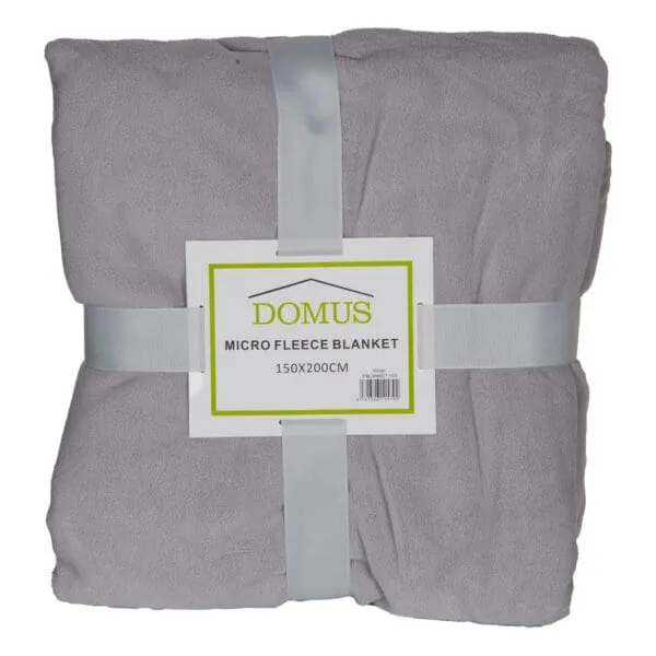 Micro Fleece Blanket; (150x200)cm, Silver