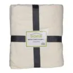 MITSUI: Micro Fleece Blanket; (220x240)cm, Cream