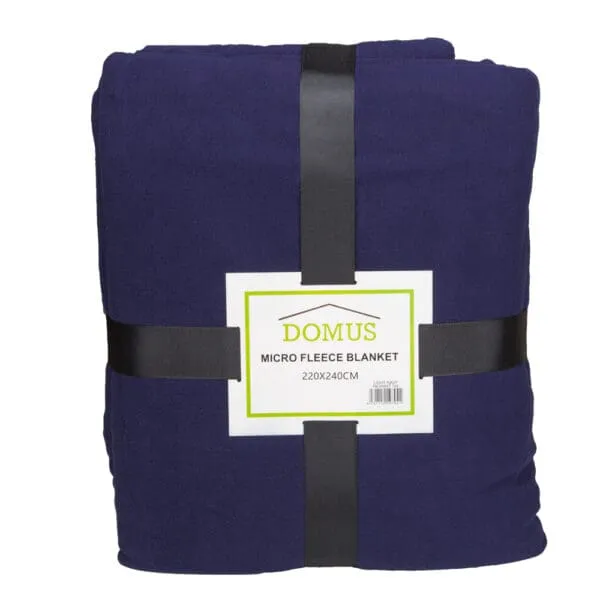 Micro Fleece Blanket; (220x240)cm, Light Navy