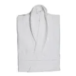 Waffel Bath Robe, White