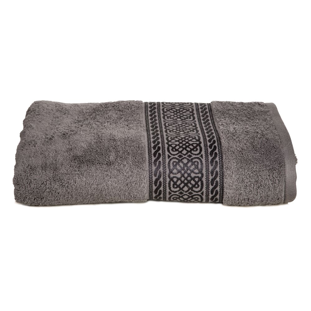 Arabes Beach Towel: (81x163)cm, Grey