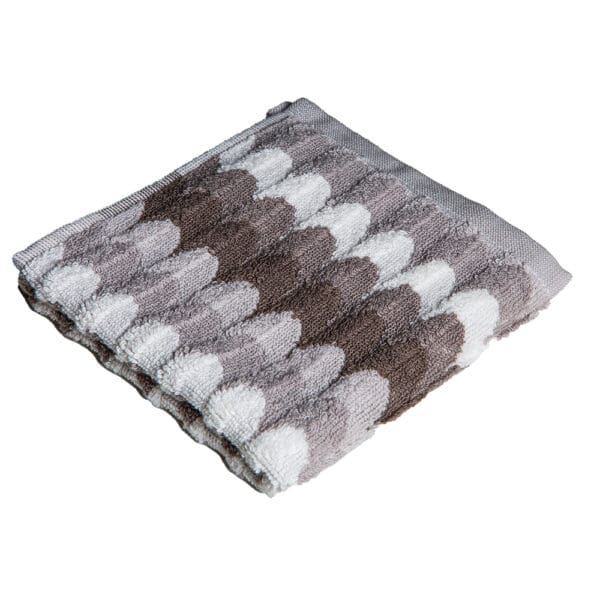 Cannon: Face Towel Waves Design; (33 x 33)cm, Grey