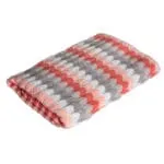 Bath Towel, Waves Design; (70x140)cm, Pink