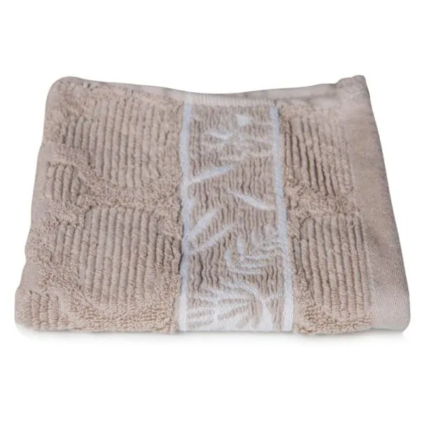 Face Towel Forest Design (33x33)cm, Beige