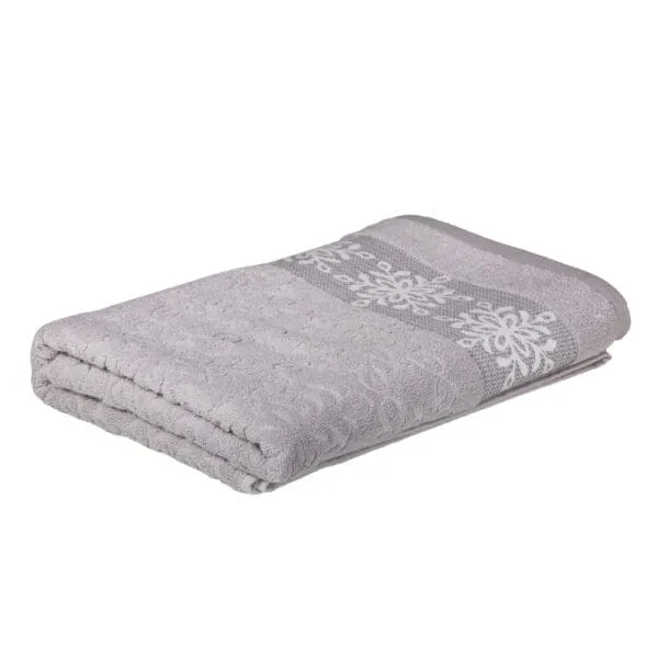 Flake Bath Sheet: (81x163)cm, Grey