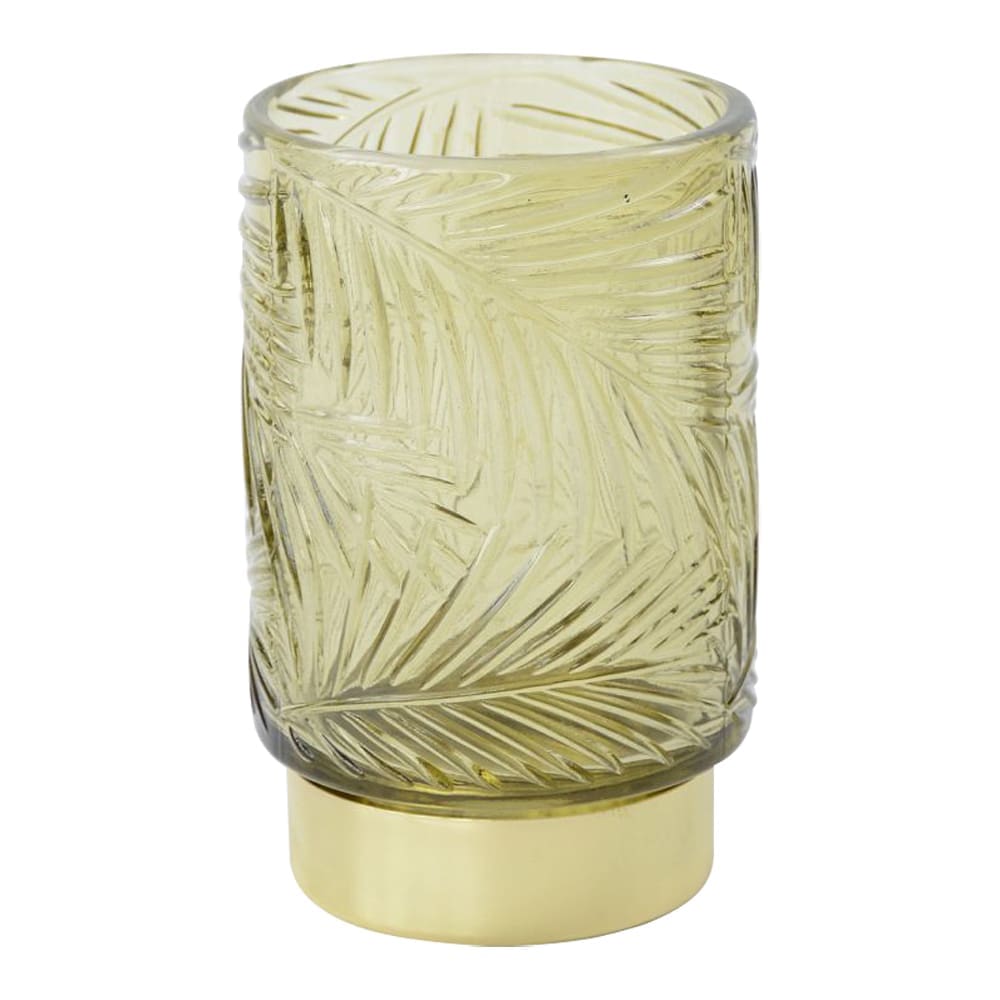 Glass Candle Holder With 10L String Light; (8 Glass Candle Holder With 10L String Light; (8.5x13)cm