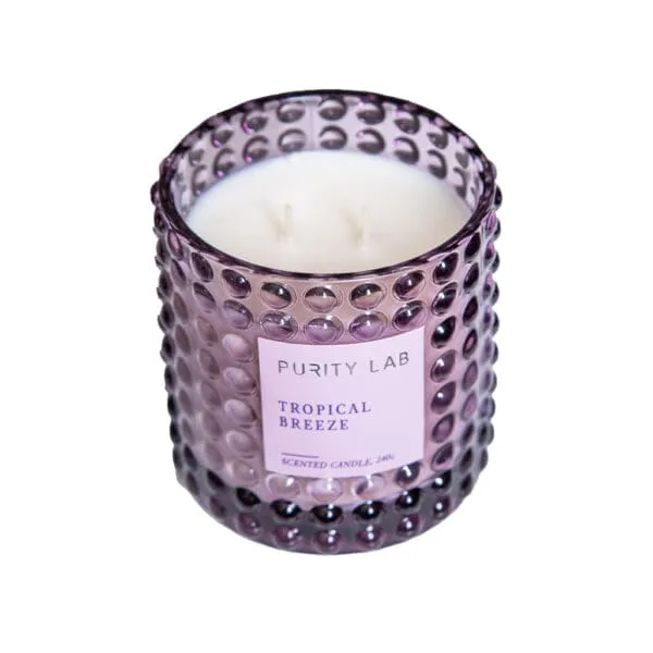Scented Candle In Glass Jar: 8oz, Tropical Breeze