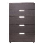 Wooden Chest Of Drawer; 5-Drawers; (78x39x123)cm, Dark Brown