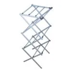 Domus Power: Cloth Drying Rack; (43-75x37.5x103)cm, Silver/Black