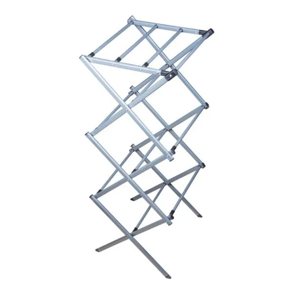 Domus Power: Cloth Drying Rack; (43-75x37.5x103)cm, Silver/Black