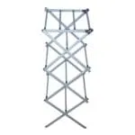 Domus Power: Cloth Drying Rack; (43-75x37.5x103)cm, Silver/Black
