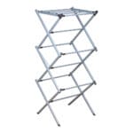 Domus Power: Cloth Drying Rack; (43-75x37.5x103)cm, Silver/Black