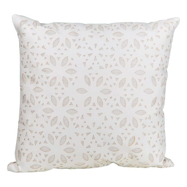 Fancy Hollow Fiber Cushion: (45x45)cm, Beige