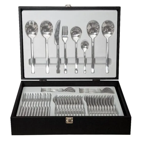 Boxed Cutlery Set: 52pc, Silver