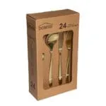 Domus: Boxed Cutlery Set: 24pieces, Gold