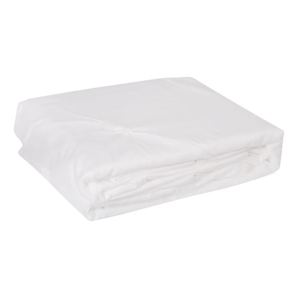 Domus: Single Duvet Cover: 1pc: Pinch Pleats; (160x220)cm, White