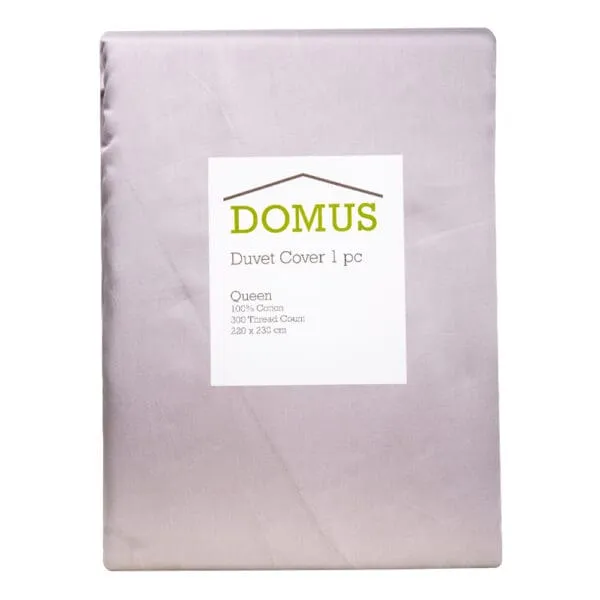 Queen Duvet Cover: 1pc: (220x230)cm, Soft Latte
