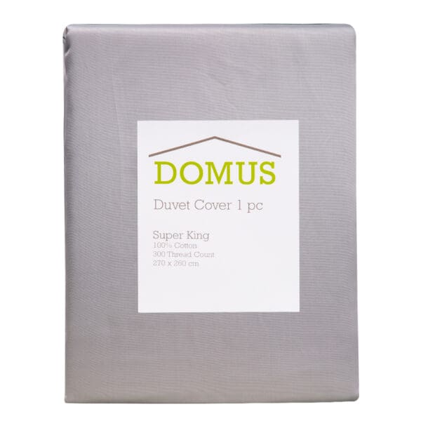 SuperKing Duvet Cover: 1pc: (260x270)cm, Cool Grey