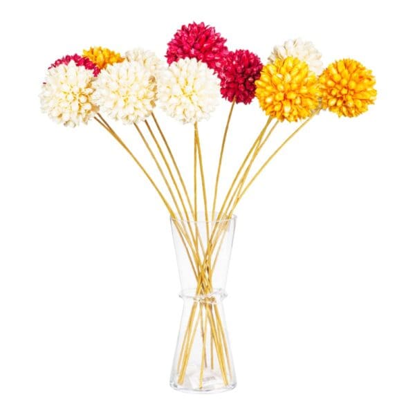 Winston: Decoration: Hand Made Flower, 3pcs, Yellow