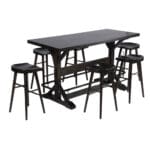 Dining Table (198.3x81.5x106.9cm) + 6 Side Chairs