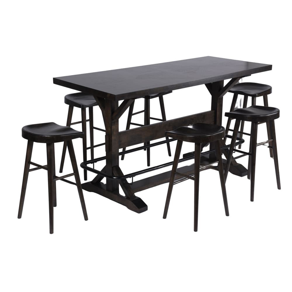 Dining Table (198.3x81.5x106.9cm) + 6 Side Chairs