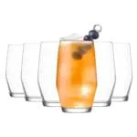 Long Drink Tumbler Glass Set: 6pcs 485cc