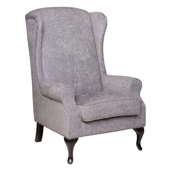 Fabric Arm Chair: 1-Seater; (82x91)cm, Ash