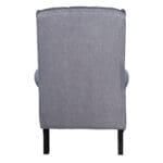 Fabric Arm Chair: 1-Seater; (82x91x117)cm, Grey
